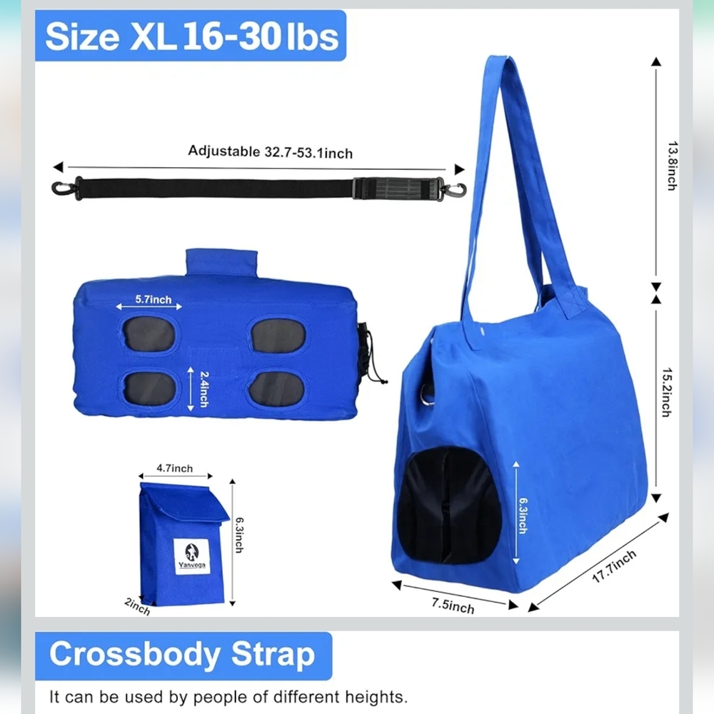 Soft Travel Carrier Sling Pet Supplies, Cat/dog  Tote Carrier New W No Tags - Picture 2 of 5